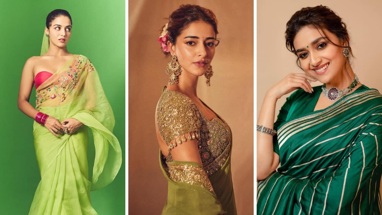 Navratri 2025 Day 5 colour: Stylish blouse and jewellery designs to go with your green sarees