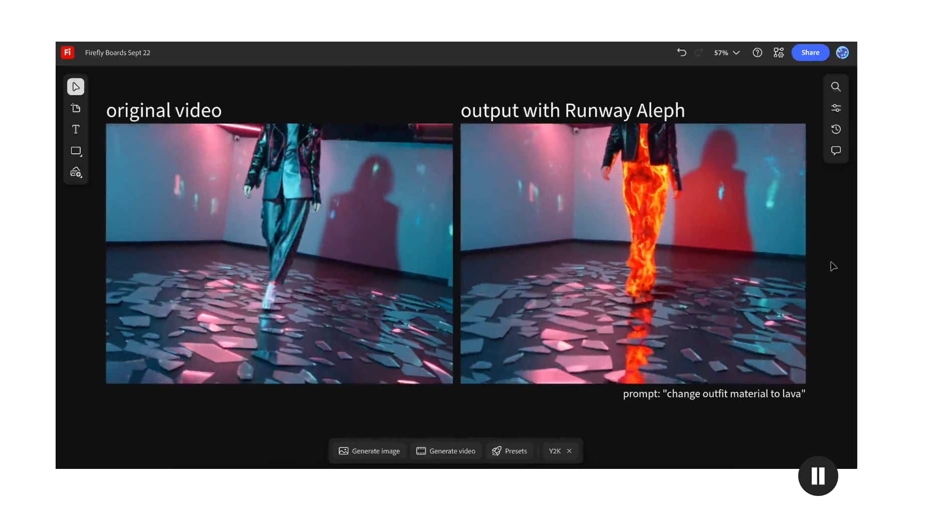  New video AI models  The launch introduces Runway Aleph and Moonvalley Marey, two new generative video models that enable faster storyboard creation and dynamic motion clip generation. These join other partner models like Luma AI Ray3, Google Veo 3, and Pika 2.2 in Firefly Boards.