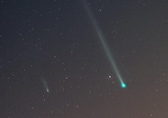 Race against time: Two comets captured 'racing' side by side over Reunion island