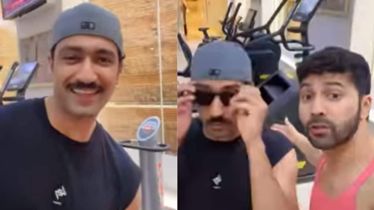 Dad-to-be Vicky Kaushal joins Varun Dhawan for a 'Perfect' dance moment in gym, watch here