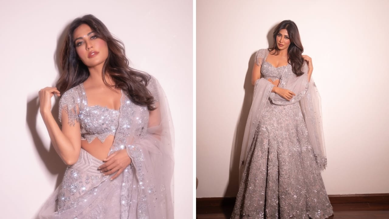 Navratri 2025 Day 6 Colour: Sparkle in grey traditional outfits inspired by Bollywood actresses Navratri 2025 Day 6 Colour: Sparkle in grey traditional outfits inspired by Bollywood actresses