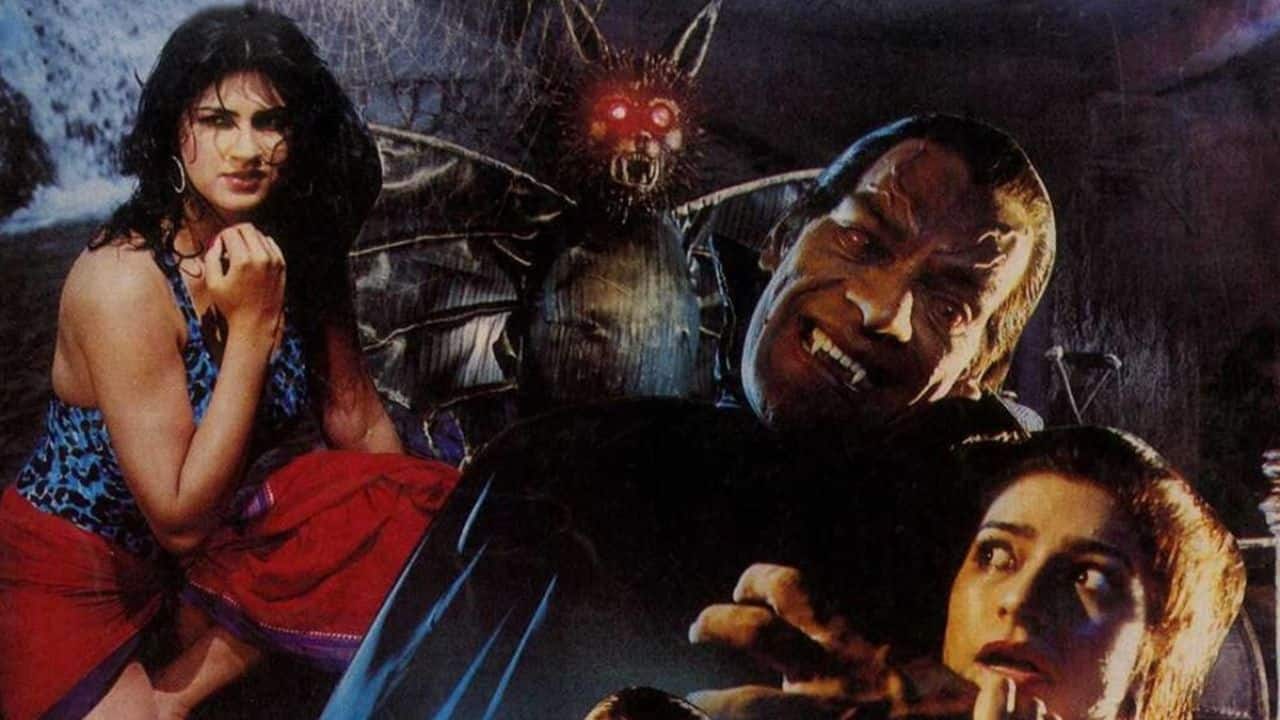 Bandh Darwaza Hashmat Khan, Manjeet Kular, and Kunika Sadanand star in this 1990s horror film. Bandh Darwaza revolve around Pratap Singh's wife, Lajjo, who cannot conceive. When her family starts to pressure her husband to remarry, a desperate Lajjo seeks help from Nevla, a vampire, in the hope that he can help her conceive.