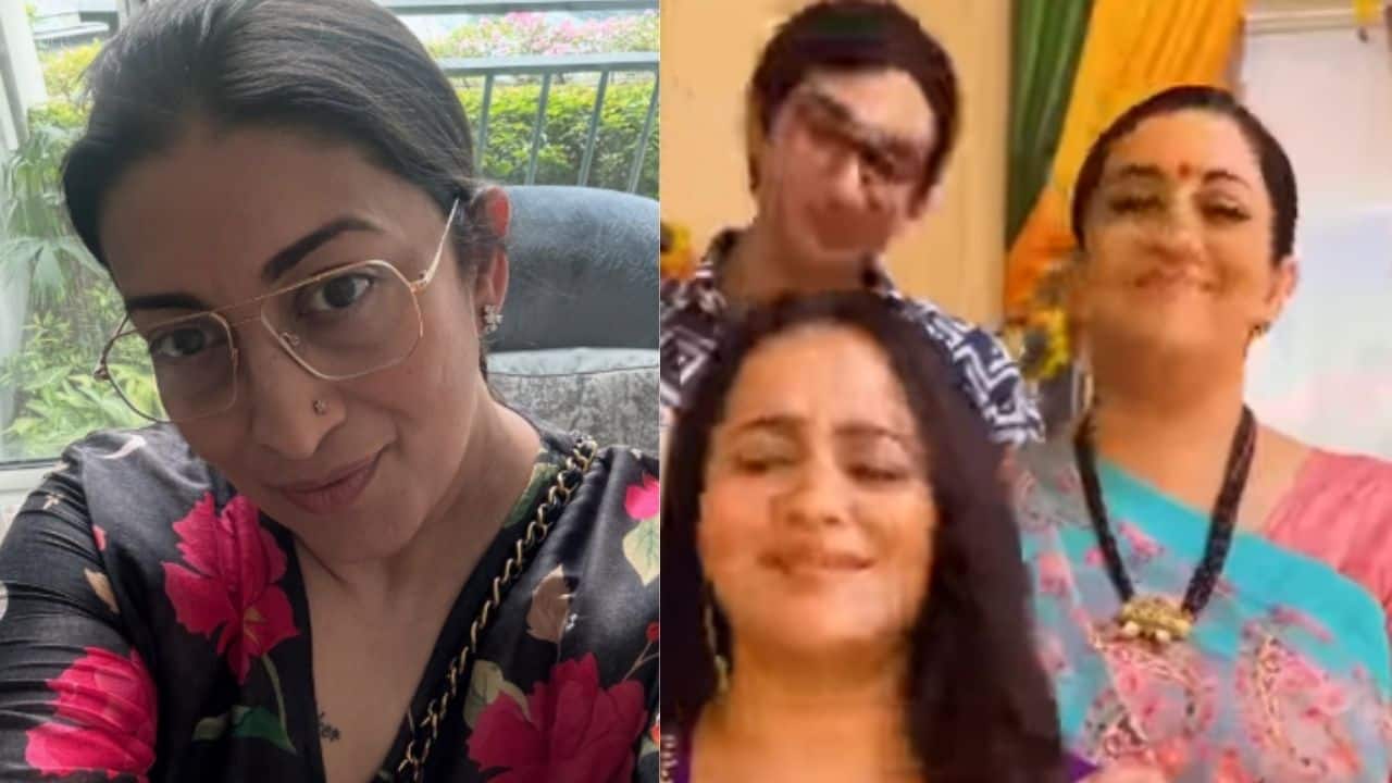 Smriti Irani posts BTS boomerang With Kyunki co-stars, calls it 'Weekend Reality'