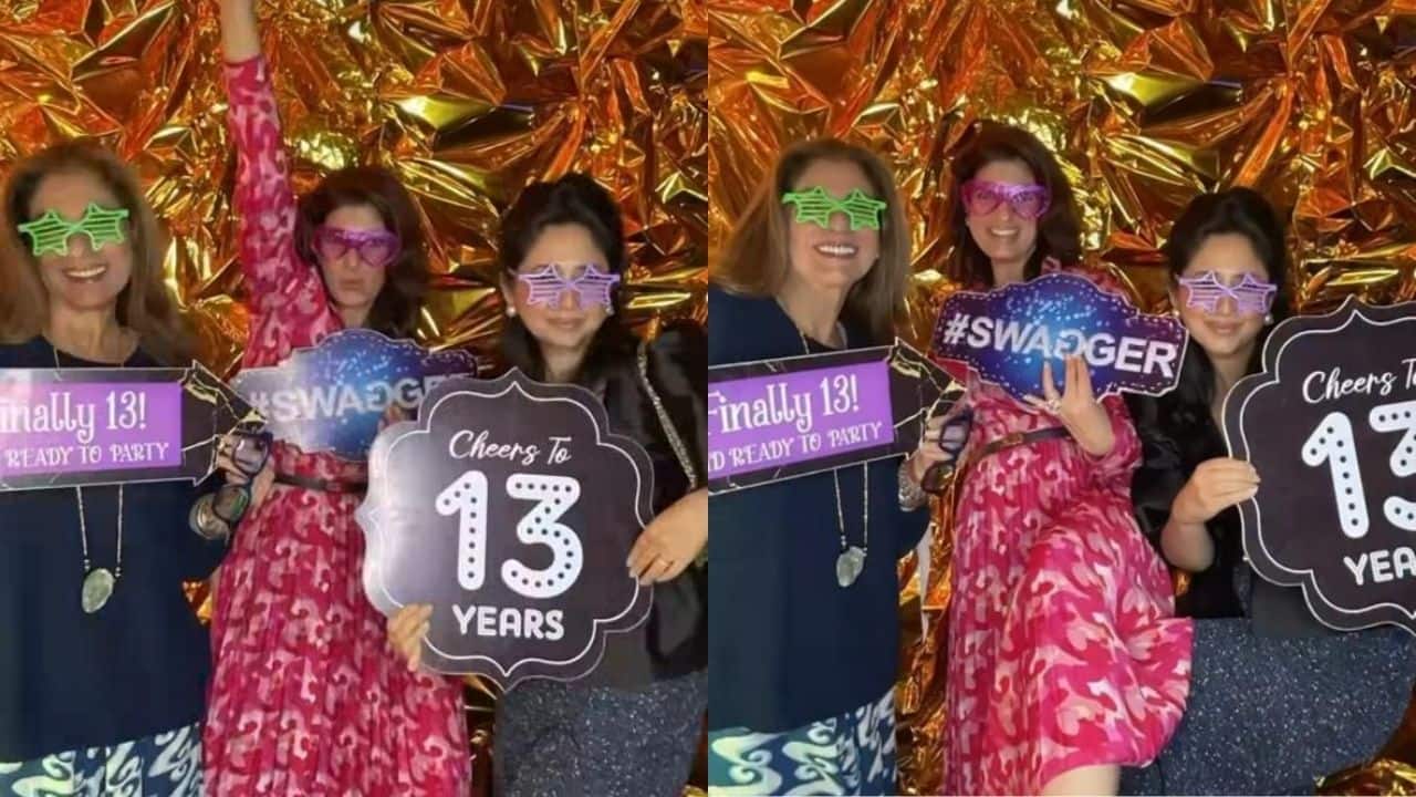 Twinkle Khanna’s witty post on daughter Nitara’s birthday: 'Three women, one photo booth, absolutely no dignity'