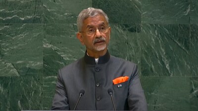The external affairs minister mentioned Macron's upcoming visit to India.

