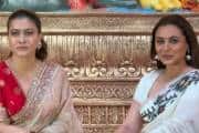 Rani Mukerji and Kajol share a cherished Durga Puja reunion in Mumbai, watch