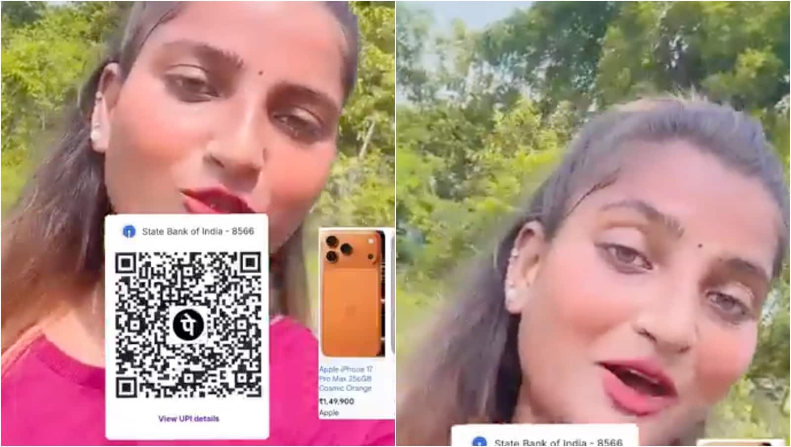 Instagram influencer shares QR code seeking donation to buy the new iPhone 17 Pro Max