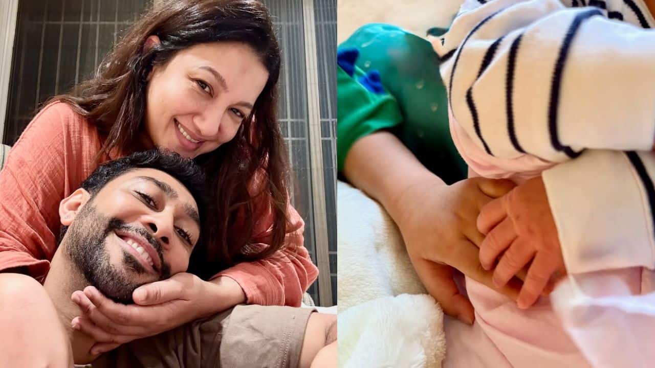 Gauhar Khan and Zaid Darbar reveal their second son's name along with his first glimpse: See pic