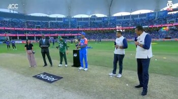 Asia Cup Final: Ravi Shastri and Waqar Younis conduct toss together in rare instance; here's why