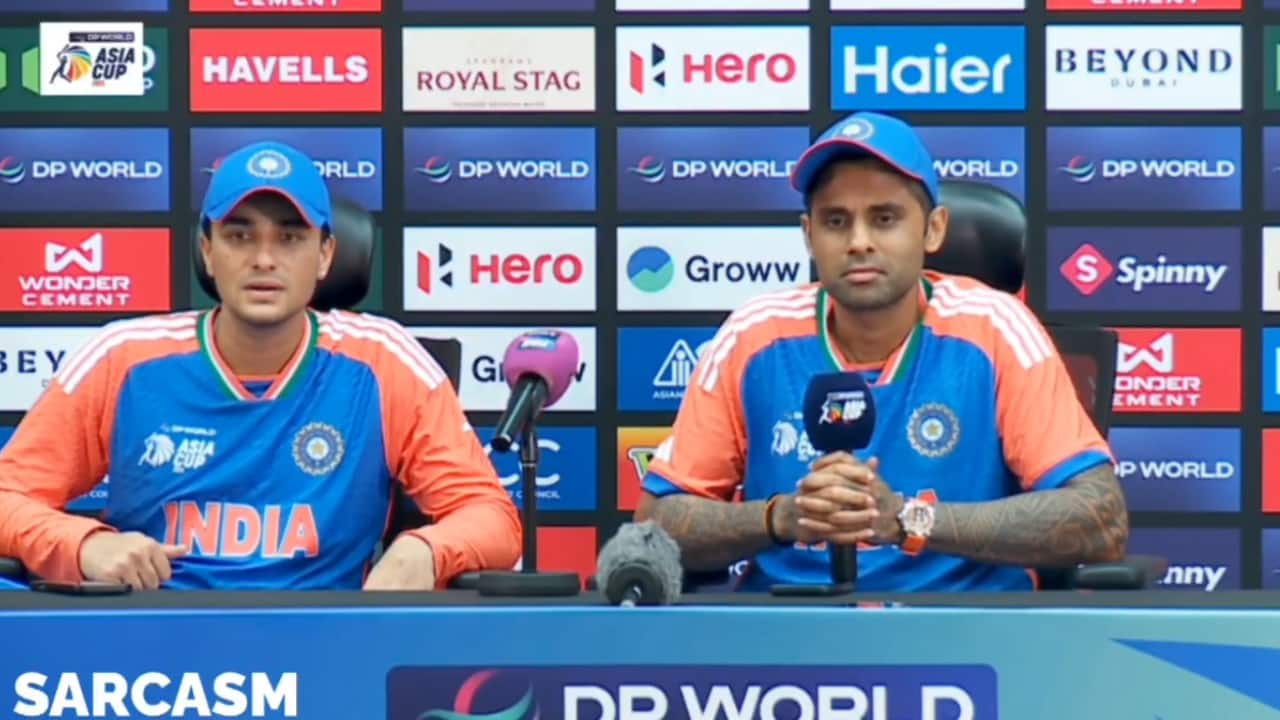 ‘Gussa ho rahe ho aap’: Suryakumar Yadav’s sharp retort to Pakistani journalist after Asia Cup win | Watch ‘Gussa ho rahe ho aap’: Suryakumar Yadav’s sharp retort to Pakistani journalist after Asia Cup win | Watch
