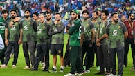 The ceremony was delayed for over an hour, with Indian players standing on the field, refusing to budge toward the dais. When it was clear that a traditional handover wouldn’t happen, organizers removed the trophy from the ground. (AFP Image)