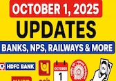 Big changes from October 1: NPS rules, RBI cheque clearing, New railway rules, bank charges and more