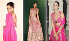 Navratri 2025 Day 9 colour: Style your pink sarees and lehengas with trendy blouses and jewellery