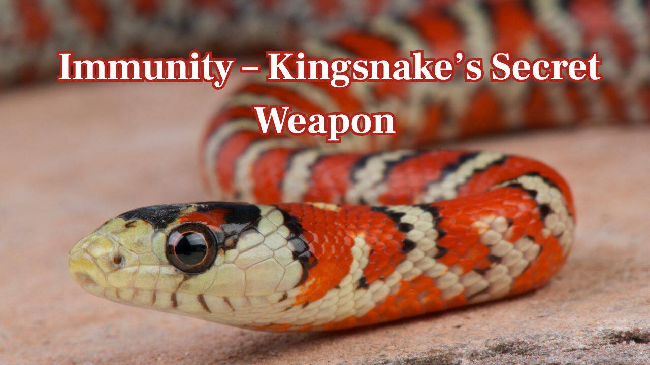  Immunity – Kingsnake's Secret Weapon: Kingsnakes are immune to pit viper venom, including copperheads. Such immunity enables them to hunt venomous snakes fearlessly and become strong apex predators. (Image: Canva)