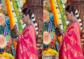 Rani Mukerji immerses in Durga Puja traditions as she offers prayers on Saptami: Watch