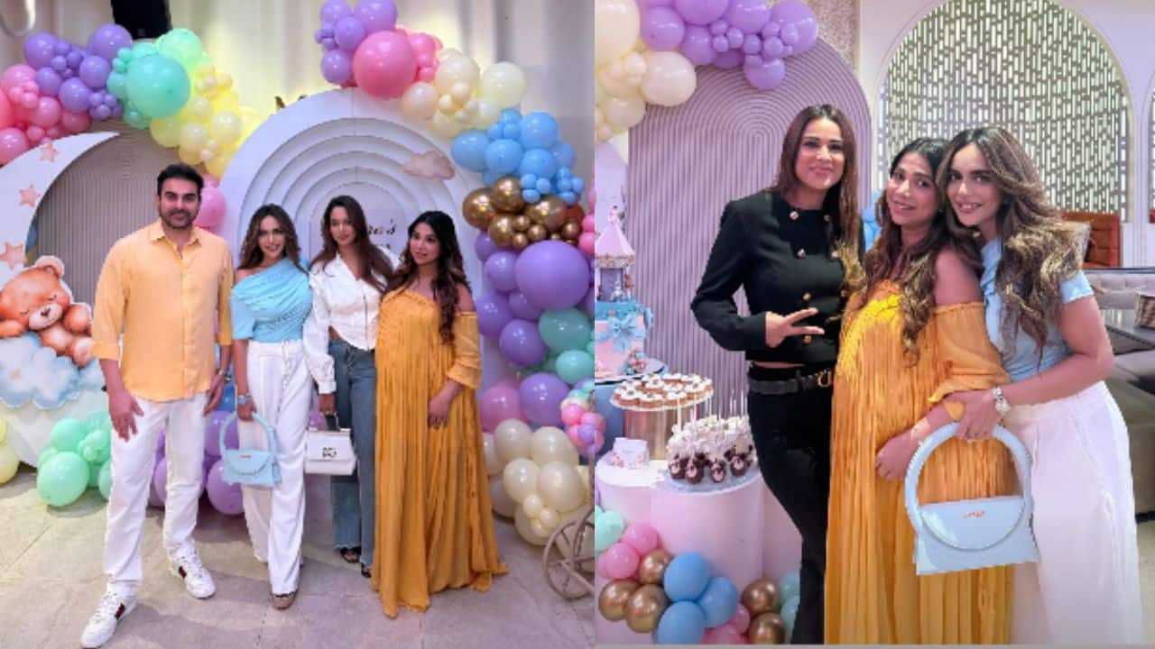 Arbaaz Khan and Sshura Khan host baby shower; Nia Sharma, Jannat Zubair and other celebs attend: See pics