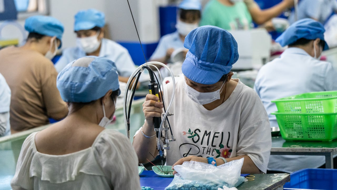 China factory activity improves but slump extends to six months