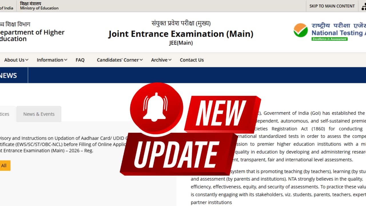 Keep Checking Official NTA Websites NTA will announce all important updates, including exam dates, admit cards, and results, on its official portals – nta.ac.in and jeemain.nta.nic.in. Students are strongly advised to check these sites regularly to avoid missing any critical announcements.