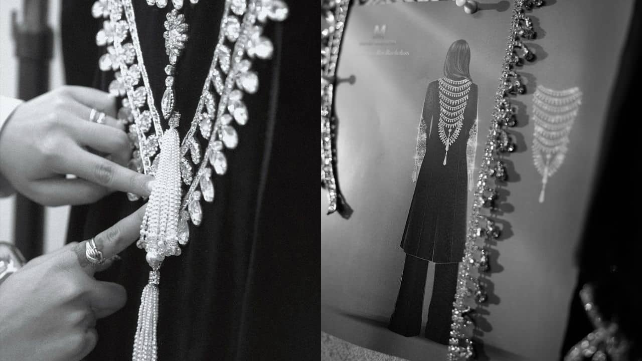 Manish Malhotra design Aishwarya Rai sported a design by her friend and renowned designer Manish Malhotra at the popular fashion show. The designer admitted in his social media post that Aishwarya was the ideal inspiration for his couture vision, introducing Indian craftsmanship to a worldwide audience. Manish Malhotra also shared that the style embodies contemporary sensuality while having roots in traditional menswear. 