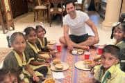 Varun Dhawan celebrates Kanjak puja with kids on Durga Ashtami, see pics