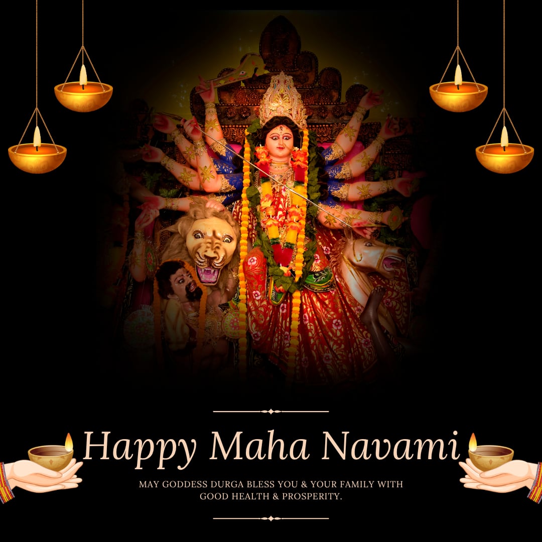 Happy Maha Navami 2025 Images and Picture (canva)