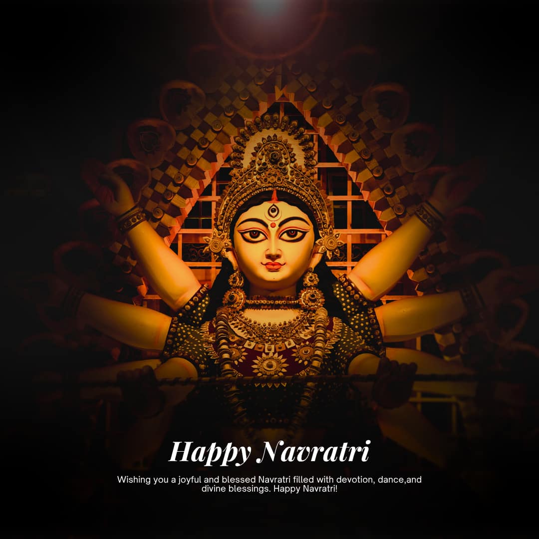 Happy Maha Navami 2025 Images and Picture (canva)