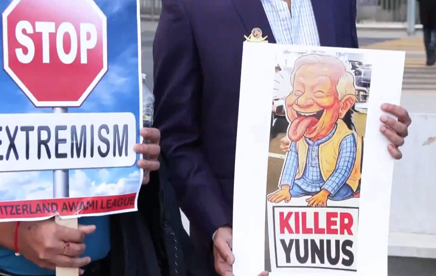 'Yunus govt violating Bangladesh’s constitution and human rights,' says Sheikh Hasina in phone call during Geneva protest