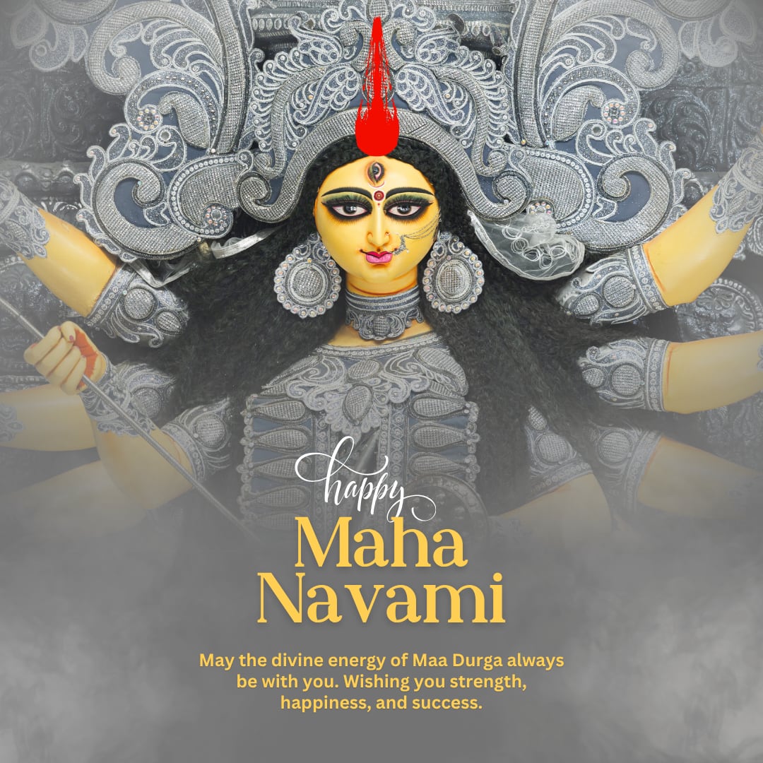 Happy Maha Navami 2025 Images and Pictures (canva)