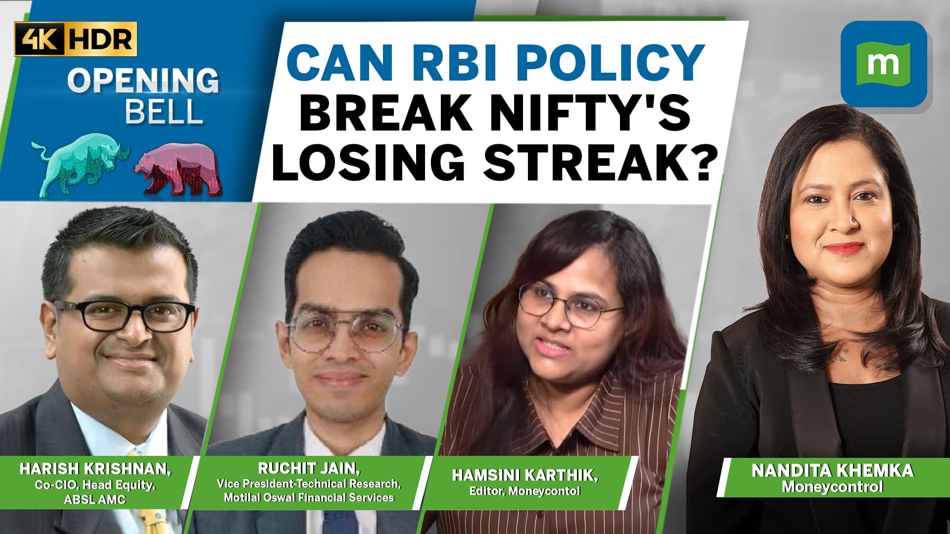 Nifty Eyes Rebound After 8-Day Slide; RBI Policy & Auto Sales in Focus | Opening Bell Live