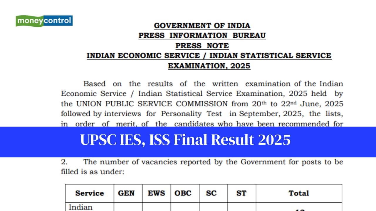 UPSC IES, ISS Final Result 2025 declared @ upsc.gov.in, direct link here