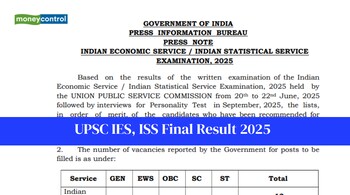 UPSC IES ISS Final Result 2025