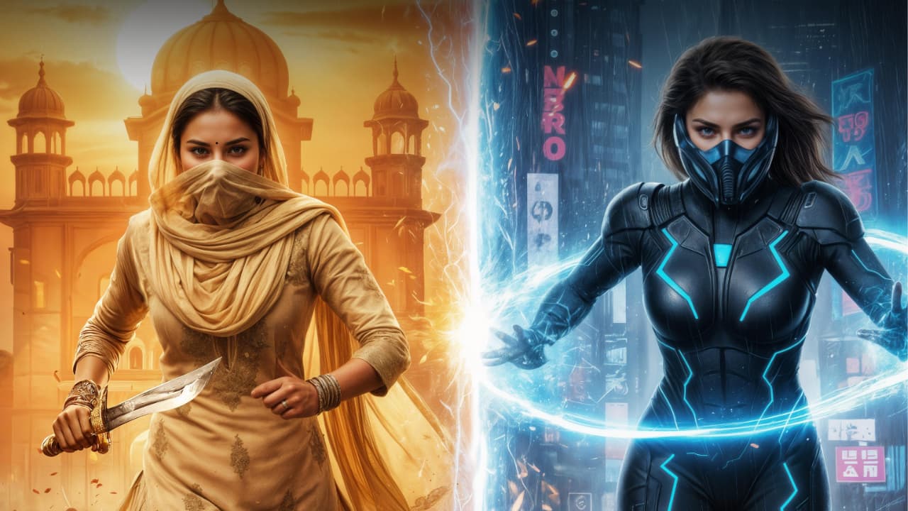 Sunny Leone makes history with dual role in India’s first AI feature film Kaur vs Kore