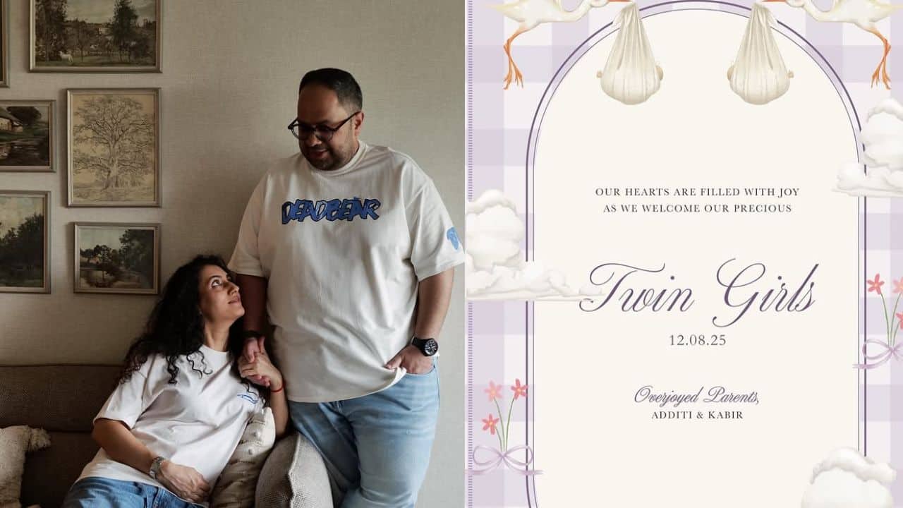Ishaqbaaz actress Additi Gupta and husband Kabir Chopra welcome twin daughters