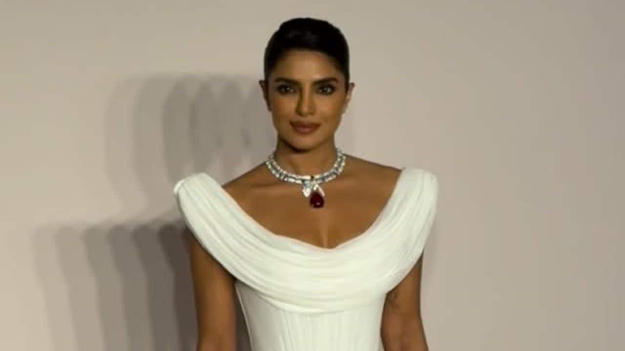 Priyanka Chopra exudes timeless beauty in white gown at Bvlgari event in Mumbai: Watch video