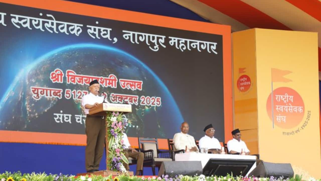 RSS chief’s shortest address in 13 years pivots to global affairs