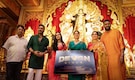 Ajay Devgn, Kajol, Nysa Devgan rebrands NY Cinemas as Devgn Cinex at North Bombay Durga Puja