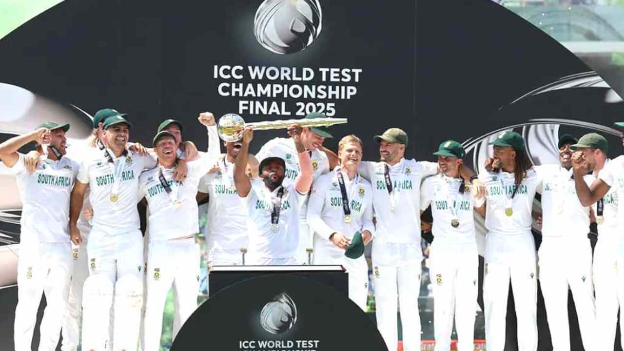 South Africa The defending champions haven’t started their WTC campaign yet. They have always been a tough opponent in Test cricket. (Photo- X/ICC)