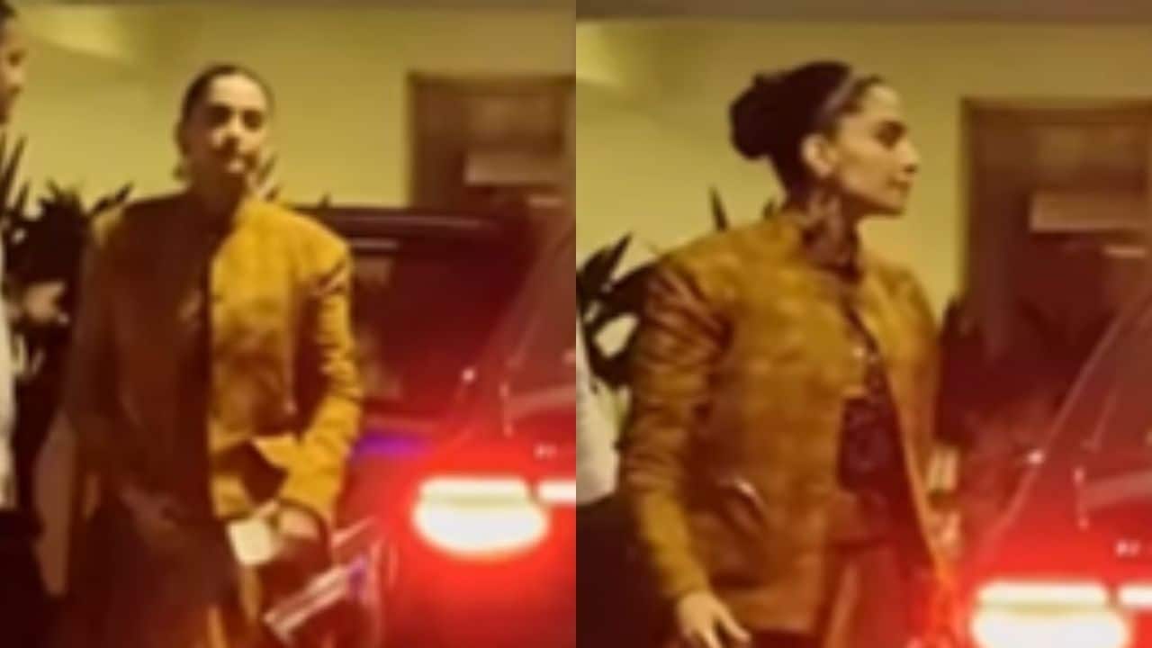 Sonam Kapoor makes appearance at Anshula Kapoor’s engagement amid second pregnancy rumours, watch