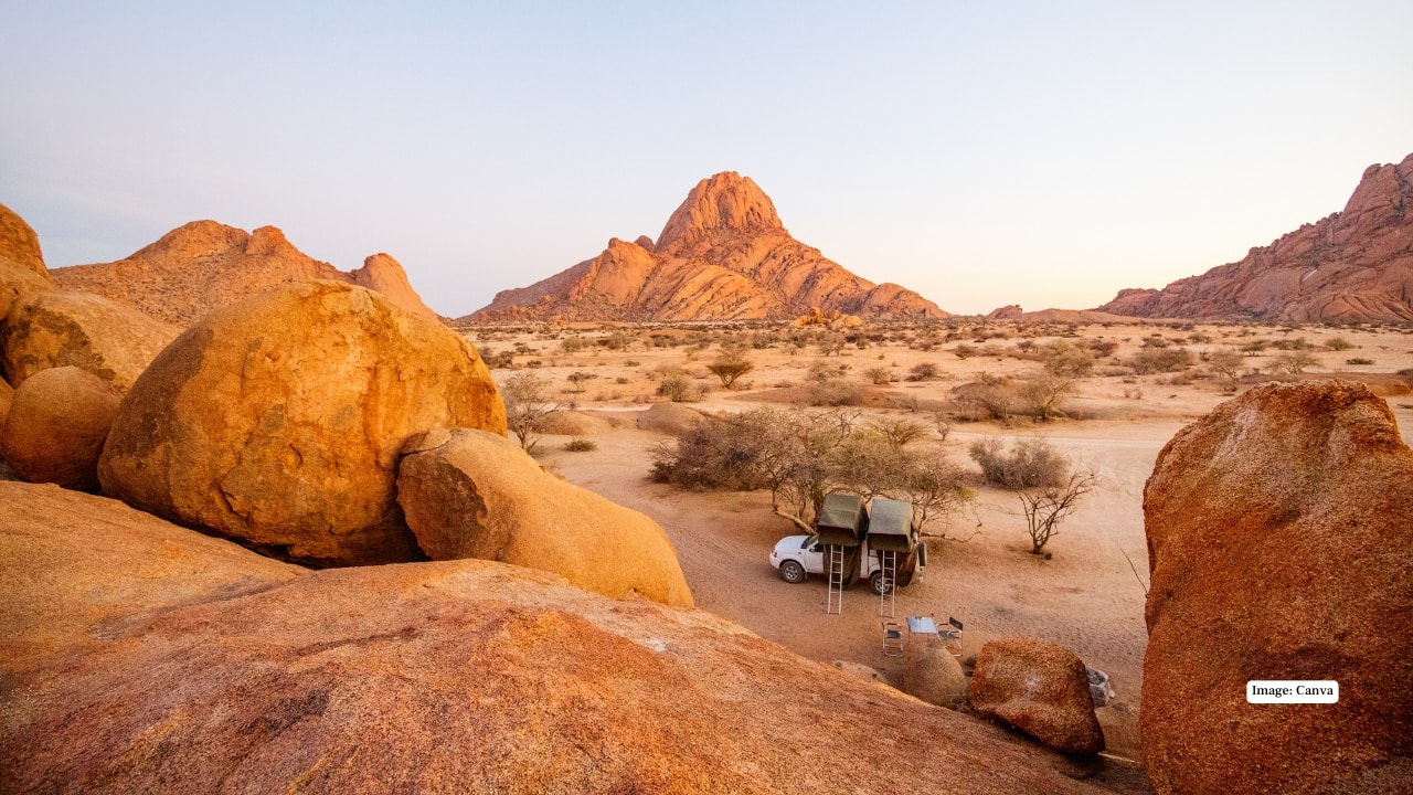 2. Namibia Best month to visit: October For those who want more than just sunbathing, Namibia is a spectacular choice. Etosha National Park offers thrilling safari encounters, while the country’s sweeping sand dunes and dramatic canyons provide postcard-worthy landscapes. October is an especially good month to visit, with pleasant temperatures and dry skies.