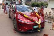 'Vahan puja' India's true 5-star safety standard? Hyderabad Tesla owner tags Elon Musk in viral post