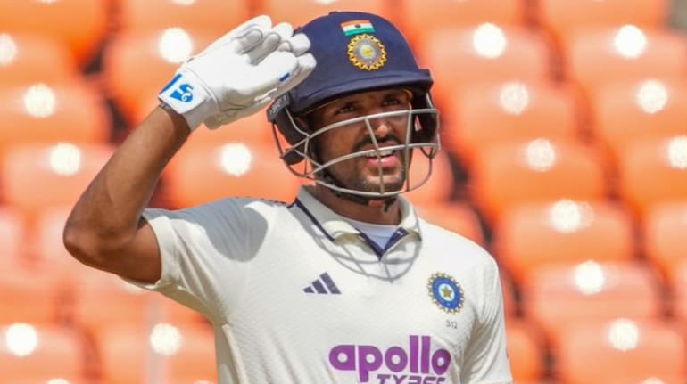 Dhruv Jurel dedicates century to his father with army gesture celebration. (Photo: X)