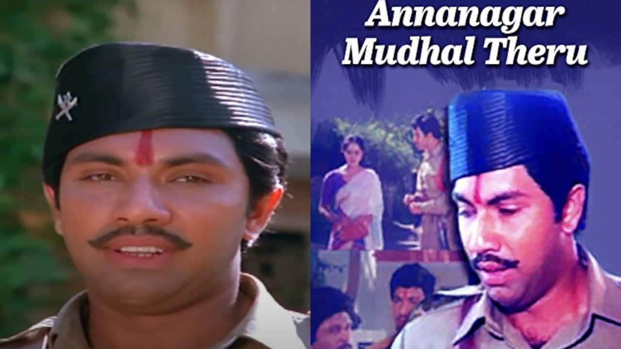 Annanagar Mudhal Theru The film which was later remade in Hindi as Ghar Ho To Aisa, the actor played a negative role with a mix of dark comedy and villainy. The actor’s performance as the lazy son-in-law, who made trouble in the film showed his ability to mix humour and wickedness.