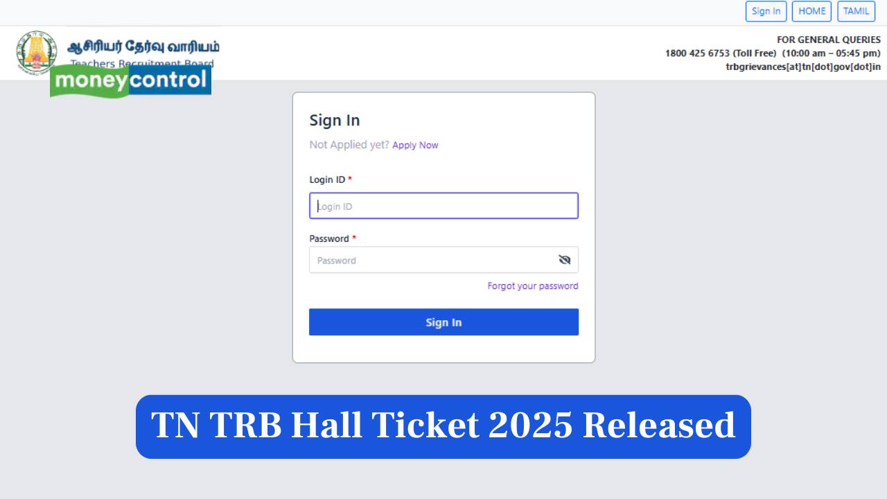 TN TRB Hall Ticket 2025 Released at trb.tn.gov.in; check link to download here