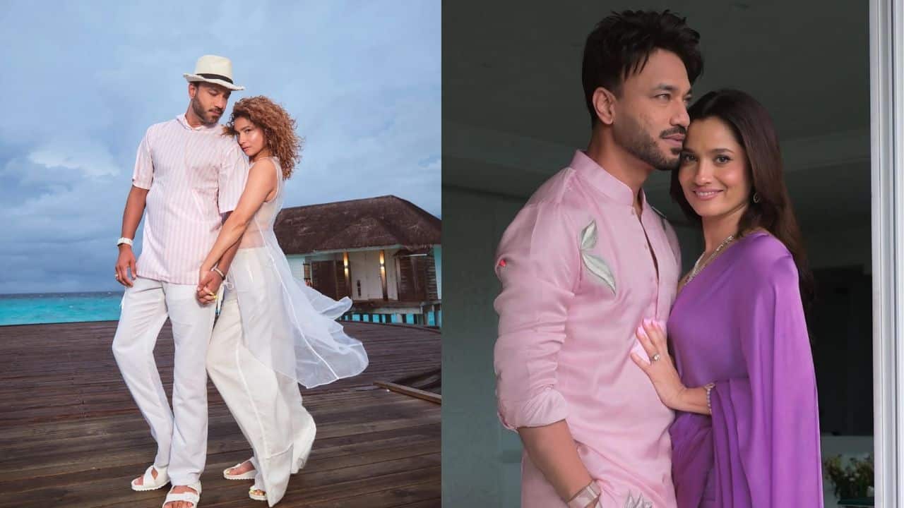 Ankita Lokhande and Vicky Jain impart major couple goals