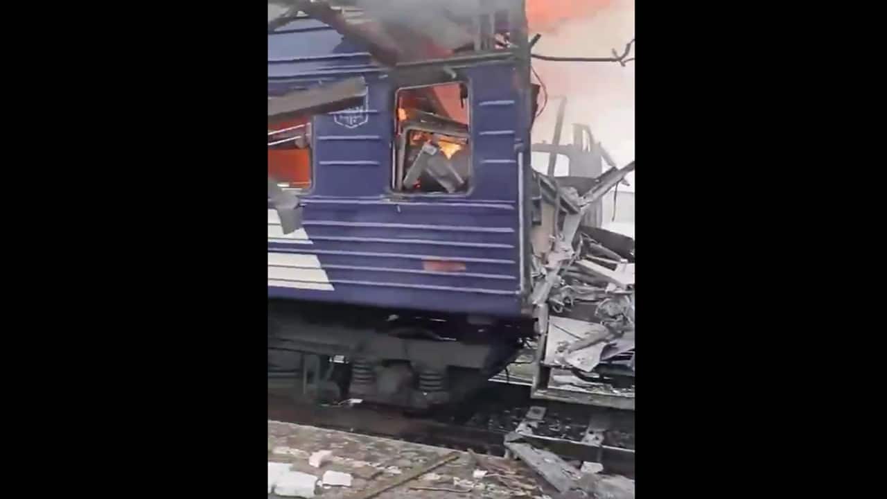 Russian strike targets passenger train in Ukraine, casualties reported | Video