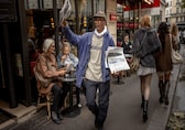 Pakistan's Ali Akbar is the last newspaper hawker in Paris. Macron vowed to knight him