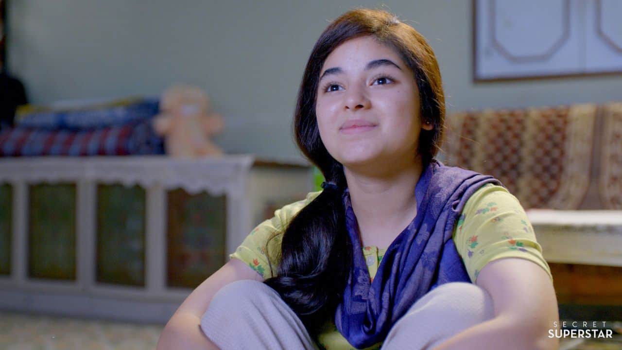 Zaira Wasim-Secret Superstar This musical drama, starring Zaira Wasim in the lead role with a special appearance by Aamir Khan, became the highest-grossing woman-led film in Indian cinema history. The film tells the story of a young Muslim girl who dreams of becoming a singer despite her strict father, achieving success anonymously on YouTube. The film was blockbuster with a massive box office collection of Rs 905 crores worldwide.  