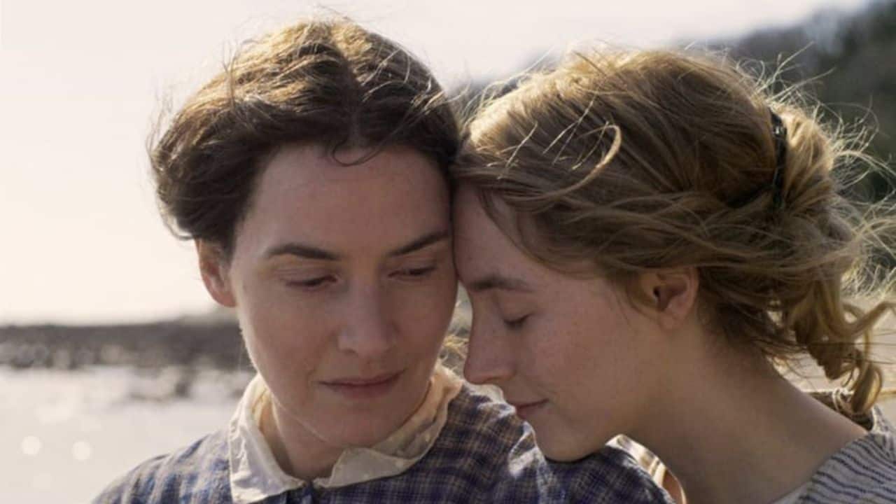 Ammonite Even though the movie received mixed reviews, one of the highlights is Winslet's romance with the young Charlotte (Saoirse Ronan), who plays a fossil hunter. She takes the audience on a tour of her family's dynamics and her previous romantic relationships. The film is set in 1840s England and follows acclaimed but overlooked fossil hunter Mary Anning and a young woman sent to convalesce by the sea develop an intense relationship, altering both of their lives forever.