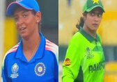 WATCH: Harmanpreet Kaur unbothered after Nashra Sandhu’s fiery gesture in India-Pakistan World Cup match