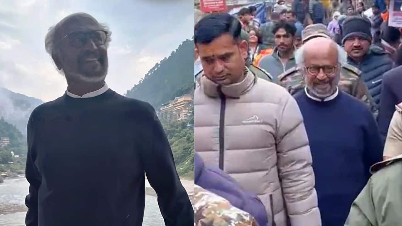 Rajinikanth visits Badrinath Dham, offers prayers ahead of temple’s winter closure
